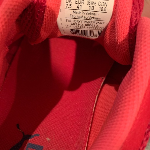 Pink puma runners size 10 - Picture 3 of 5